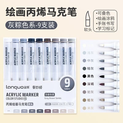 Papetărie estetică Accesorii școlare Rechizite de birou Marker acrilic Rechizite pentru artă pentru graffit Marcatori de culoare Evidențiatori