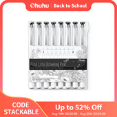 Στυλό σχεδίασης Ohuhu Micro Pen Fineliner 8 Pack Στυλό γραμμής Art Χρωματιστά στυλό Μαρκαδόροι λεπτών σημείων αδιάβροχο σκίτσο γραφής Manga