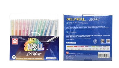 Japan Sakura Gelly Roll Pens Baza/Luminos/Evidențiat/Souffle/Glaze/ Markere decorative 3D Stilo de desen cu sclipici metalice