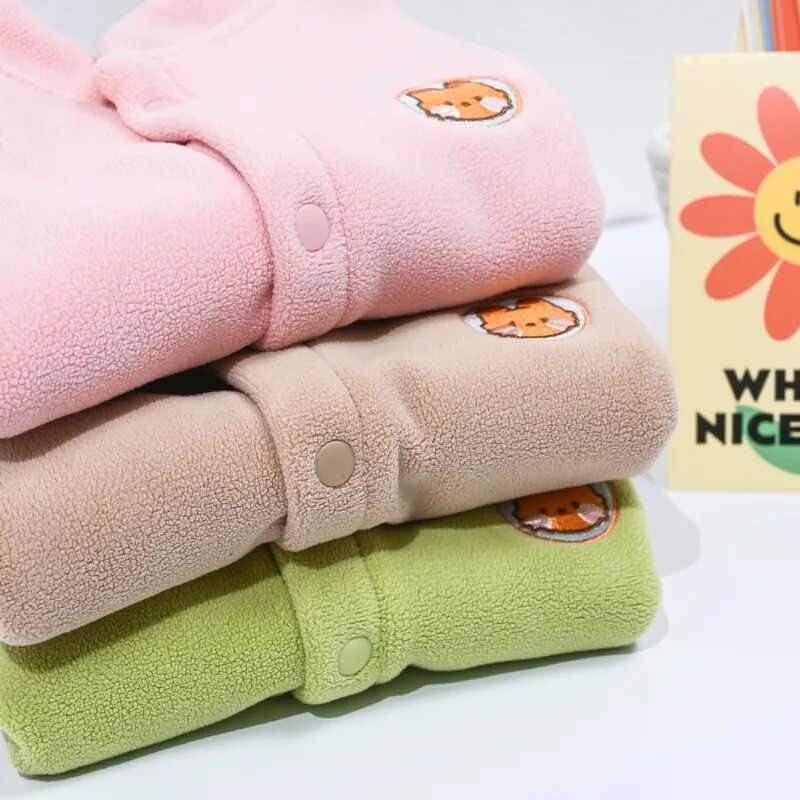 2-6-aastane Four Seasons paksendatud soe plüüsvest poistele ja tüdrukutele Roosa jänesekohvi polaarfliisist hobuseklamber imiku õlg