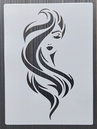 1 KOM 21*29 cm Belle predložak DIY Šablone za slojeve Zidne slike Spomenar Bojanje Album za utiskivanje Predložak ukrasnih kartica