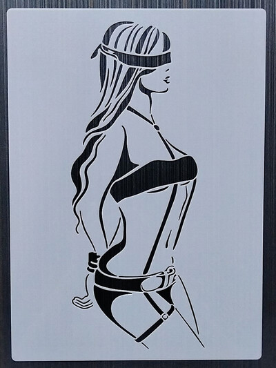 1 KOM 21*29 cm Belle predložak DIY Šablone za slojeve Zidne slike Spomenar Bojanje Album za utiskivanje Predložak ukrasnih kartica