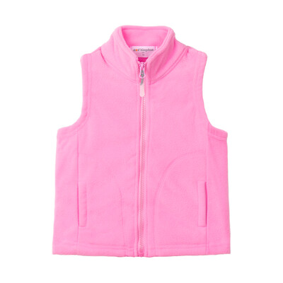 Mudkingdom slatke flis prsluk za djevojčice i dječake, lagana jakna bez rukava s patentnim zatvaračem, dječja odjeća, jednobojni kaput za malu djecu, jesen, zima