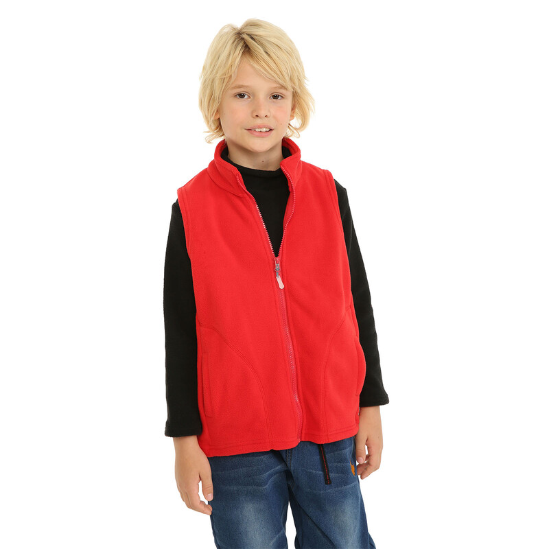 Mudkingdom slatke flis prsluk za djevojčice i dječake, lagana jakna bez rukava s patentnim zatvaračem, dječja odjeća, jednobojni kaput za malu djecu, jesen, zima