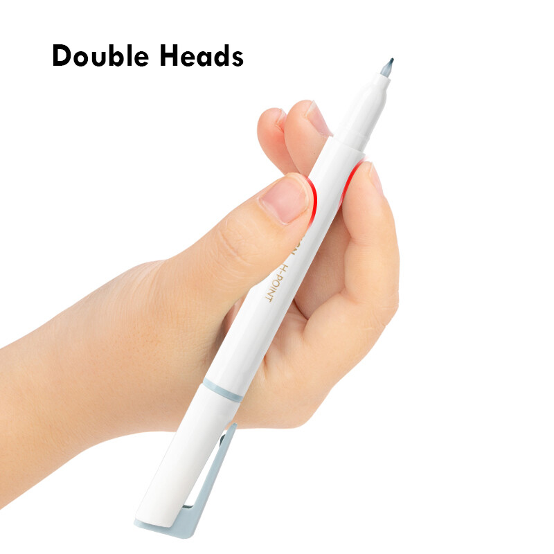 Deli Nusign 6 buc/lot Set de pixuri de markere colorate, rotulatoare cu cap dublu, stilou fluorescent, iluminator pentru desen, artă, papetărie pentru studenți