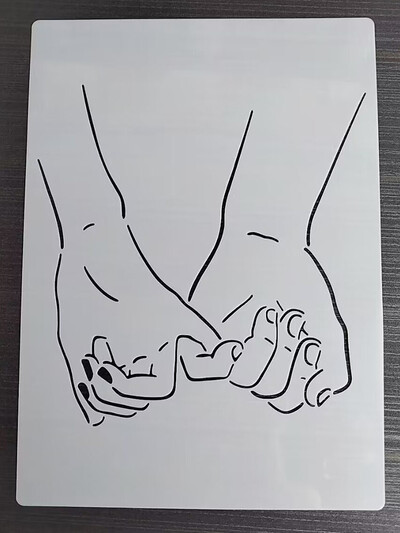 1 KOM 21*29 Cm predložak Sea King DIY Šablone za slojeve Zidne slike Spomenar Bojanje Album za utiskivanje Predložak ukrasnih kartica