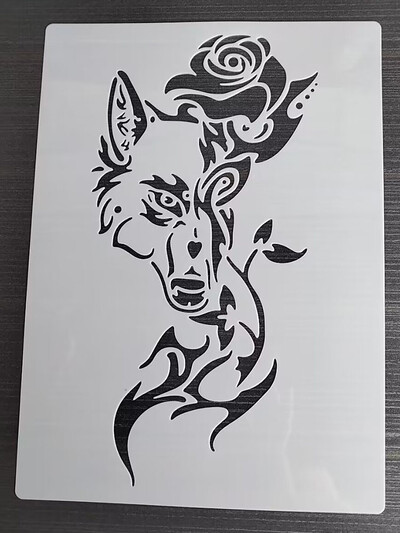 1 KOM 21*29 Cm predložak Sea King DIY Šablone za slojeve Zidne slike Spomenar Bojanje Album za utiskivanje Predložak ukrasnih kartica