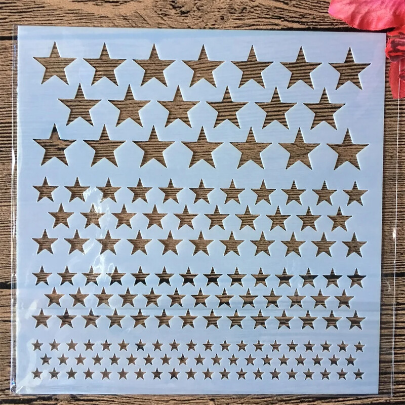 9Pcs/Set 13cm Hole Line Dot Spot Geometry DIY Šablone za nanošenje slojeva Slikanje Spomenar Bojanje Album za utiskivanje Ukrasni predložak