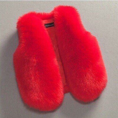 OLEKID 2024, toamnă iarnă, vestă de blană artificială, pentru fete, fete mici, jachetă fără mâneci, 1-8 ani, copii, fetiță, vestă, îmbrăcăminte exterioară