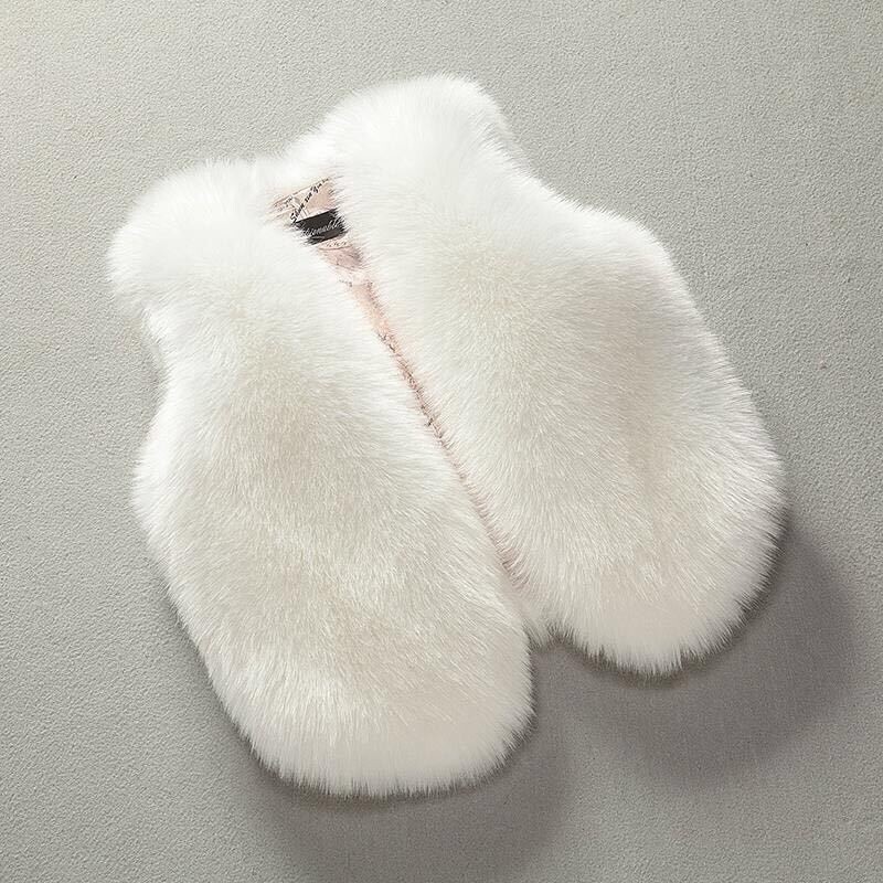 OLEKID 2024, toamnă iarnă, vestă de blană artificială, pentru fete, fete mici, jachetă fără mâneci, 1-8 ani, copii, fetiță, vestă, îmbrăcăminte exterioară