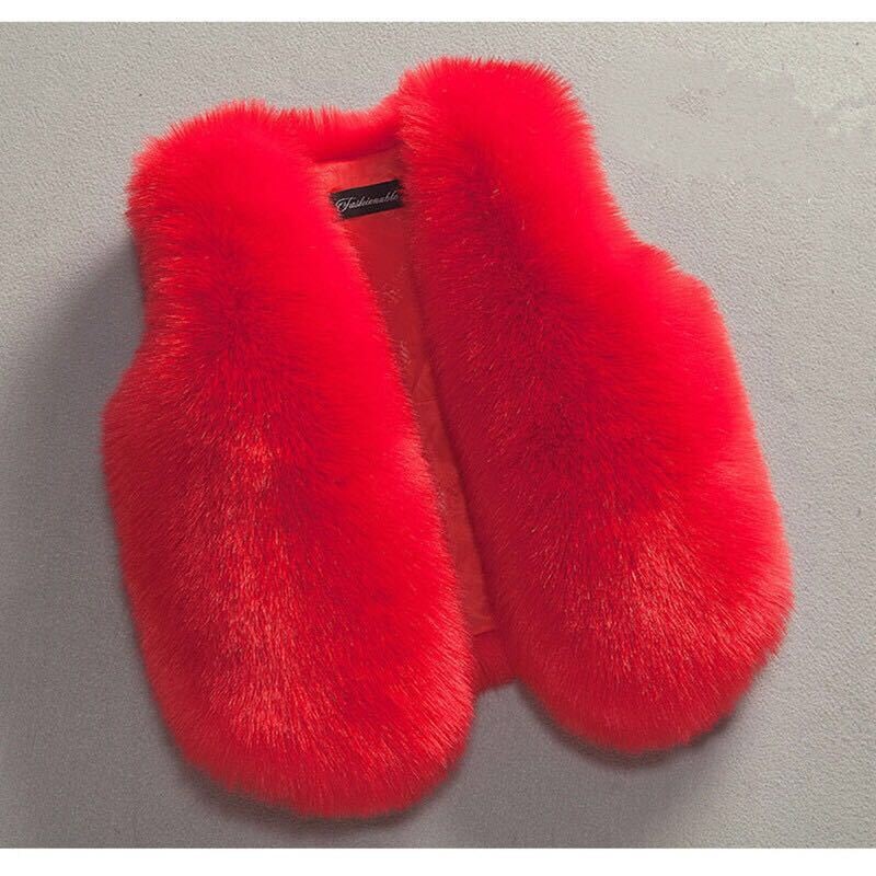 OLEKID 2024, toamnă iarnă, vestă de blană artificială, pentru fete, fete mici, jachetă fără mâneci, 1-8 ani, copii, fetiță, vestă, îmbrăcăminte exterioară