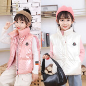 Dječaci Jesen Zima Djevojčice Jakna bez rukava Prsluk za srednju i malu djecu Samostojeći ovratnik Dječja odjeća Dječji topli prsluk Vanjska odjeća