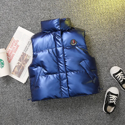 Dječaci Jesen Zima Djevojčice Jakna bez rukava Prsluk za srednju i malu djecu Samostojeći ovratnik Dječja odjeća Dječji topli prsluk Vanjska odjeća