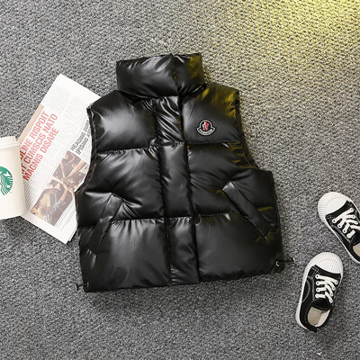 Dječaci Jesen Zima Djevojčice Jakna bez rukava Prsluk za srednju i malu djecu Samostojeći ovratnik Dječja odjeća Dječji topli prsluk Vanjska odjeća