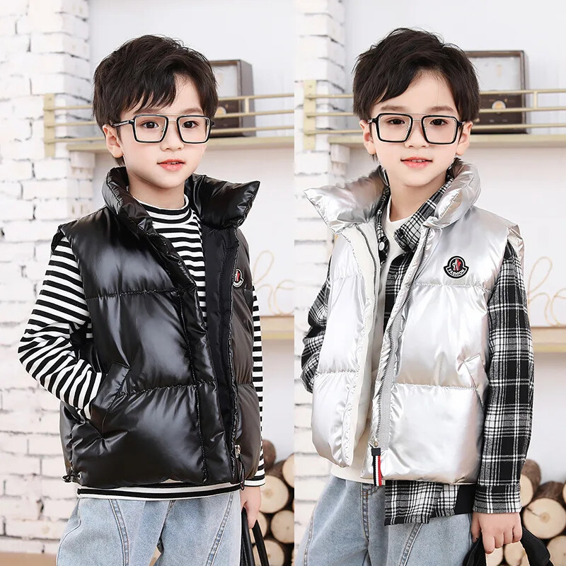 Dječaci Jesen Zima Djevojčice Jakna bez rukava Prsluk za srednju i malu djecu Samostojeći ovratnik Dječja odjeća Dječji topli prsluk Vanjska odjeća