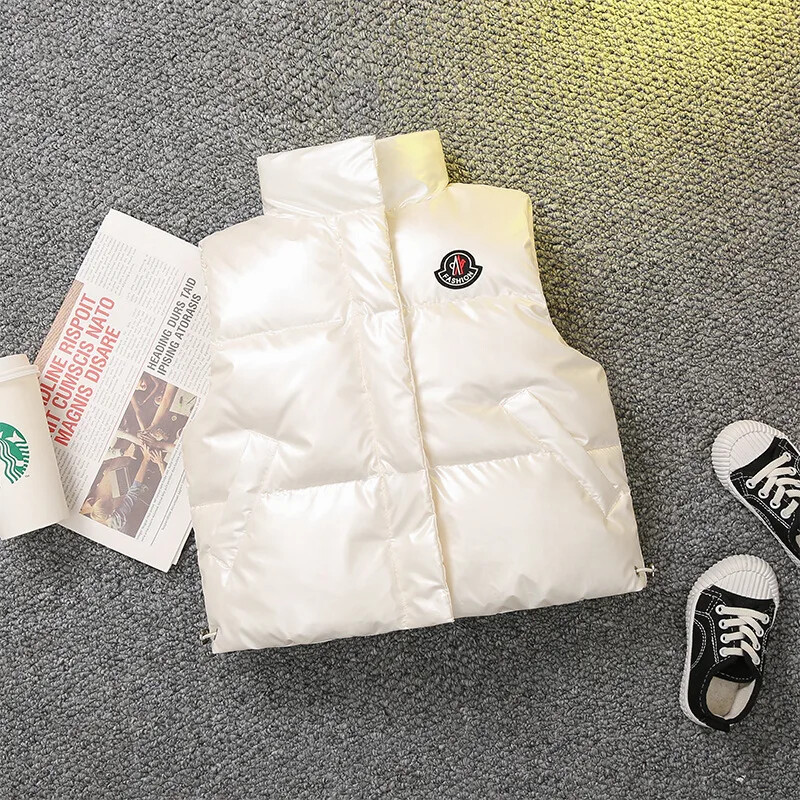 Dječaci Jesen Zima Djevojčice Jakna bez rukava Prsluk za srednju i malu djecu Samostojeći ovratnik Dječja odjeća Dječji topli prsluk Vanjska odjeća