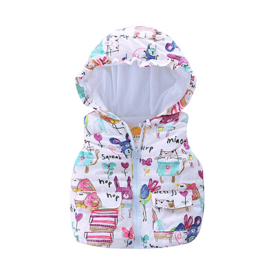 Mudkingdom Boys γιλέκο με κουκούλα Αμάνικο μάλλινο γιλέκο με κουκούλα Μπουφάν κινουμένων σχεδίων στάμπα παιδικό ζεστό κασμίρ γιλέκο έξω από ρούχα