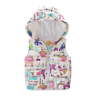 Mudkingdom Boys γιλέκο με κουκούλα Αμάνικο μάλλινο γιλέκο με κουκούλα Μπουφάν κινουμένων σχεδίων στάμπα παιδικό ζεστό κασμίρ γιλέκο έξω από ρούχα