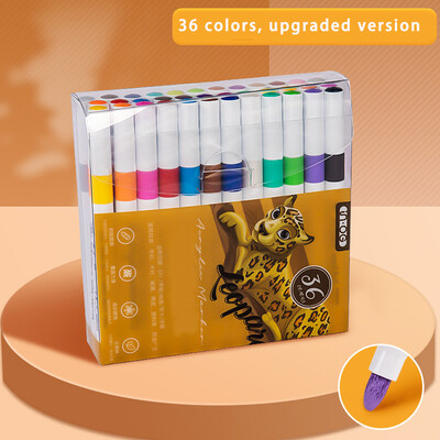 24.12.36.48 Värvid Akrüülmarker kivimaalimise komplekt lastele lastele Kivimarker värvipliiatsid Keraamiline klaas, puit meisterdamine