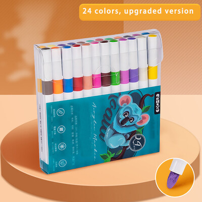 24.12.36.48 Värvid Akrüülmarker kivimaalimise komplekt lastele lastele Kivimarker värvipliiatsid Keraamiline klaas, puit meisterdamine