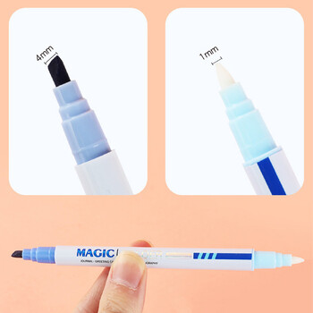 6/12 Colors Double-ended Magic Color Changing Highlighter Diary Diary Planner Planner Painting DIY Doodles Graffiti Art Marker