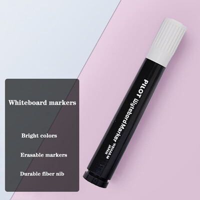 Marker pentru tablă albă pilot WBMAR-12 cu glonț mediu șters școlar/birou Tablă de desen Pen Articole de artă Papetarie pentru profesor
