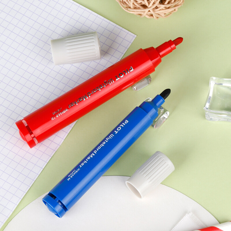 Marker pentru tablă albă pilot WBMAR-12 cu glonț mediu șters școlar/birou Tablă de desen Pen Articole de artă Papetarie pentru profesor