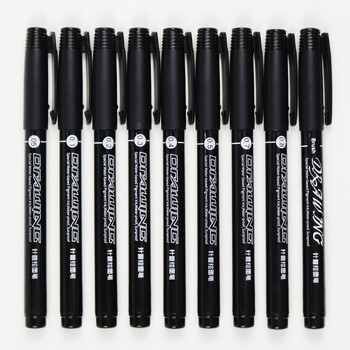 8+1Pcs Needle Tip Σετ γραφικών στυλό Μαρκαδόροι Pigment Sketch Pen Set for Manga Drawing Markers Fine Draw Graphic Art Supplies New