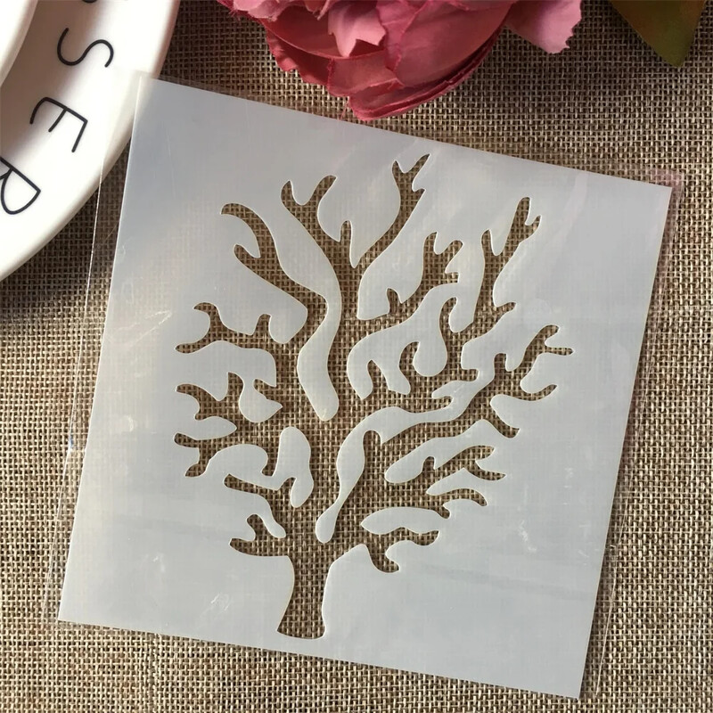 4 bucăți/set 13 cm ocean mare coral bricolaj stratificare șabloane pictură album de însemnări de colorat șablon decorativ pentru album în relief