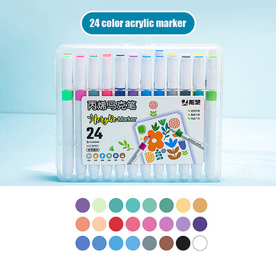 12/24/36/48 TK Akrüülist markerpliiatsi komplekt lastele Algajatele isetegemine käsitsi maalitud kunst Graffiti käsitsi konto marker Art spetsiaalne pliiats