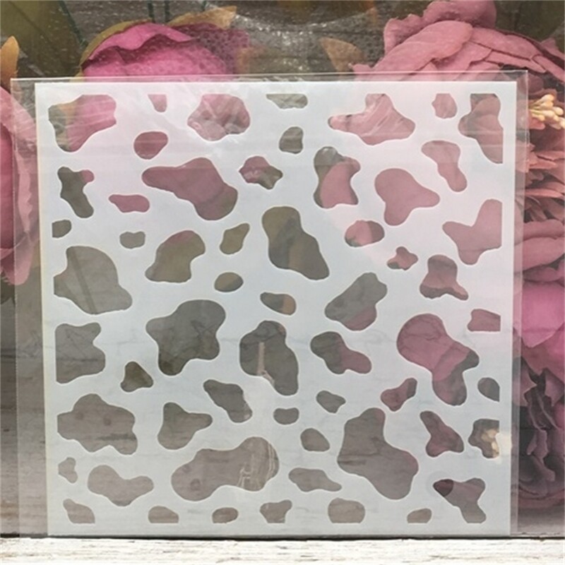 9Pcs/Set 13cm Bubble Dot Cvjetna Strelica Tekstura DIY Šablone za izradu slojeva Slikanje Scrapbooking Reljefni album Predložak