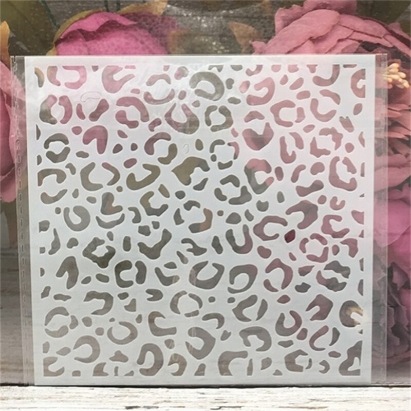 9Pcs/Set 13cm Bubble Dot Cvjetna Strelica Tekstura DIY Šablone za izradu slojeva Slikanje Scrapbooking Reljefni album Predložak