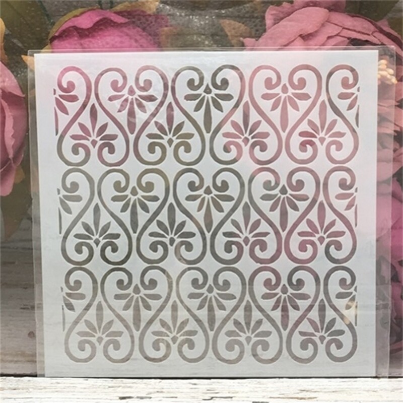 9Pcs/Set 13cm Bubble Dot Cvjetna Strelica Tekstura DIY Šablone za izradu slojeva Slikanje Scrapbooking Reljefni album Predložak