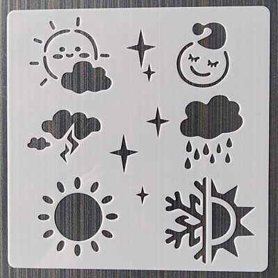 13*13 Cm kalup za životinjski svijet DIY Šablone za nanošenje slojeva Zidne slike Namještaj Spomenar Bojanje Album za utiskivanje Ukrasni predložak