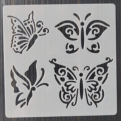 13*13 Cm kalup za životinjski svijet DIY Šablone za nanošenje slojeva Zidne slike Namještaj Spomenar Bojanje Album za utiskivanje Ukrasni predložak