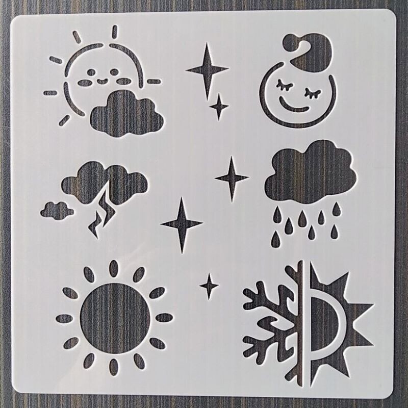 13*13 Cm kalup za životinjski svijet DIY Šablone za nanošenje slojeva Zidne slike Namještaj Spomenar Bojanje Album za utiskivanje Ukrasni predložak