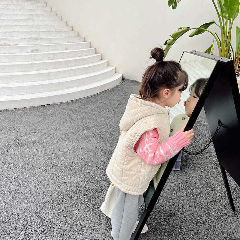 2021. Proljeće i jesen Zima Djevojčice Prsluk za bebe Djevojčice Dječja odjeća Odjeća