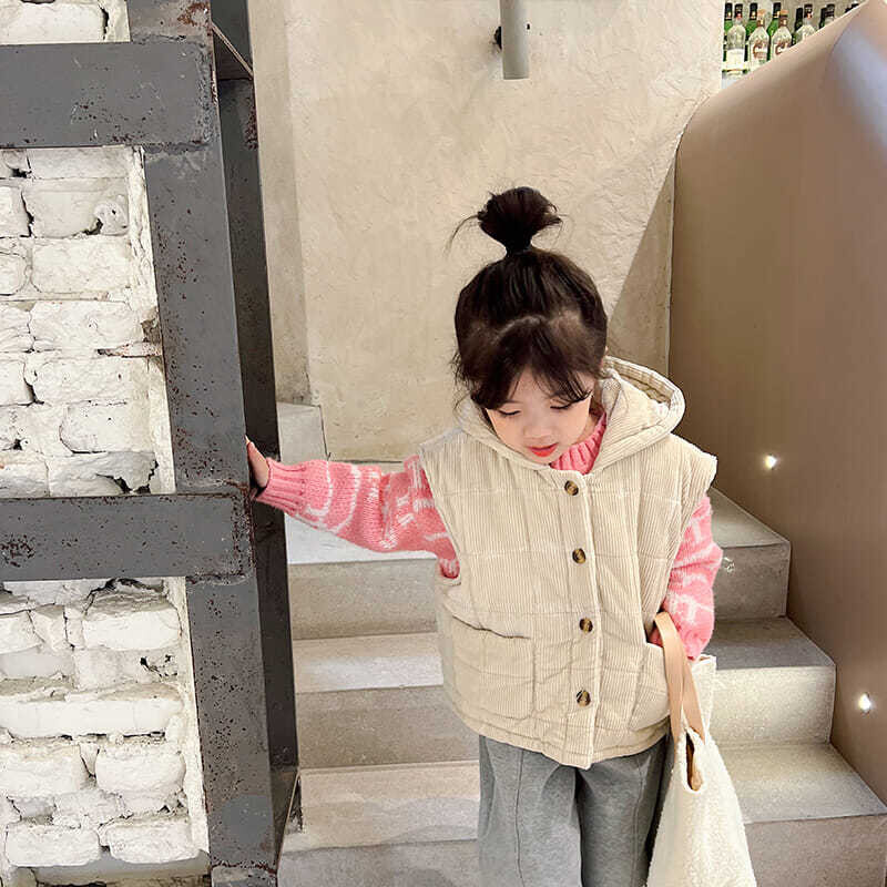 2021. Proljeće i jesen Zima Djevojčice Prsluk za bebe Djevojčice Dječja odjeća Odjeća