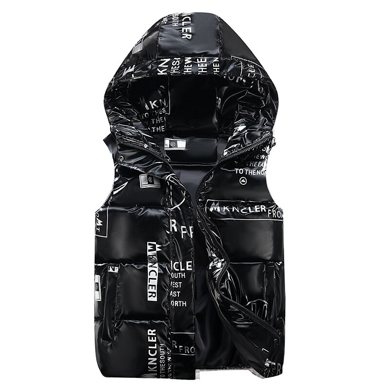 2024. aasta sügistalvine läikiv lastevest poistele, veekindel juunior-poiss, varrukateta jakk 3–20-aastastele teismelistele tüdrukutele