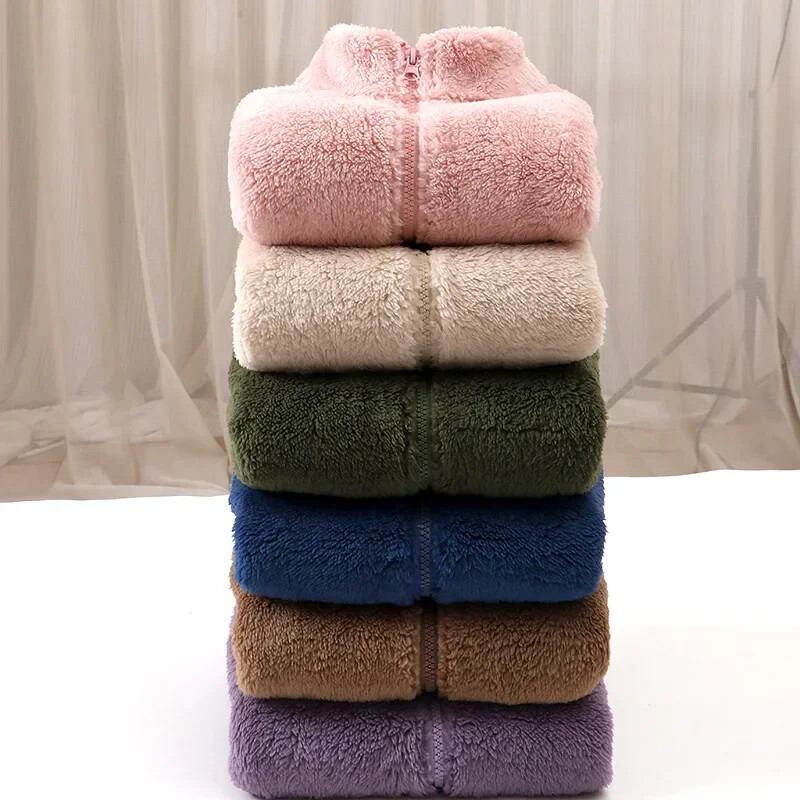 Φθινοπωρινό χειμωνιάτικο παιδικό γιλέκο χοντρό ζεστό φλις παιδικό γιλέκο Casual παντός τύπου πανωφόρι γιλέκο τοπ Ρούχα εξωτερικού χώρου 4-20 ετών