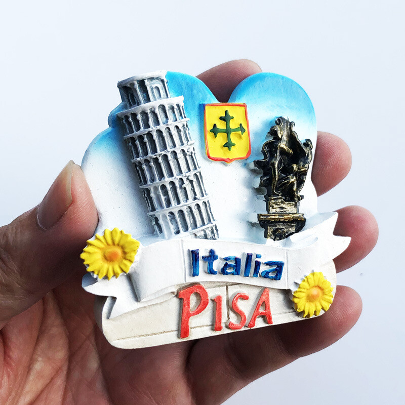 Κατασκευαστές διασυνοριακών παραδόσεων ταξιδιωτικών αναμνηστικών από όλη την Ιταλία, αυτοκόλλητα μηνυμάτων, μαγνήτες βαμμένους με ρητίνη, μαγνήτες ψυγείου