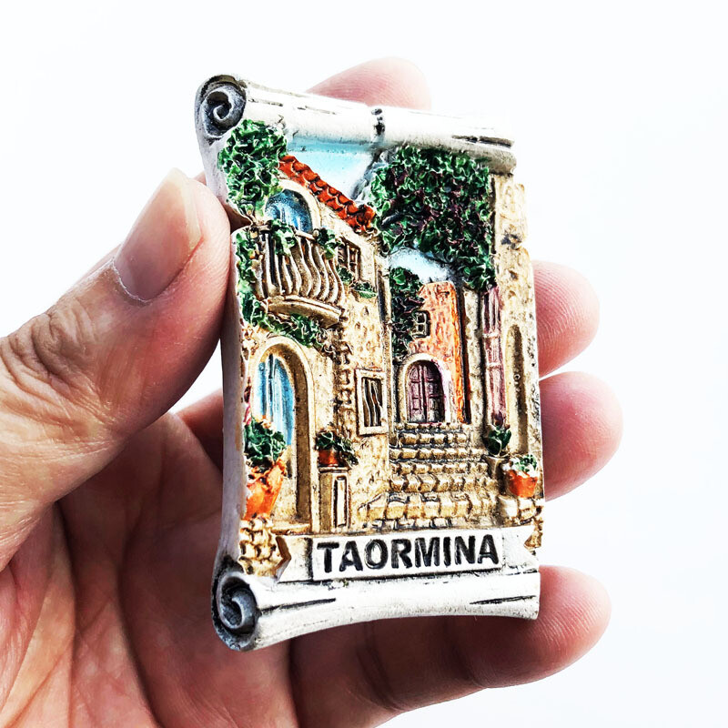 Κατασκευαστές διασυνοριακών παραδόσεων ταξιδιωτικών αναμνηστικών από όλη την Ιταλία, αυτοκόλλητα μηνυμάτων, μαγνήτες βαμμένους με ρητίνη, μαγνήτες ψυγείου