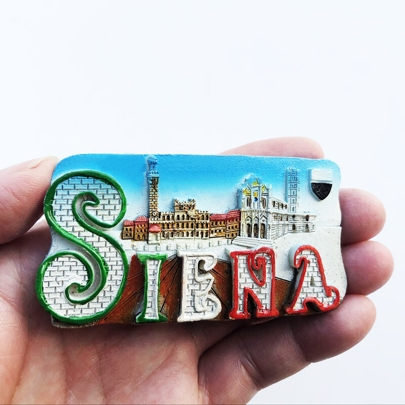 Κατασκευαστές διασυνοριακών παραδόσεων ταξιδιωτικών αναμνηστικών από όλη την Ιταλία, αυτοκόλλητα μηνυμάτων, μαγνήτες βαμμένους με ρητίνη, μαγνήτες ψυγείου