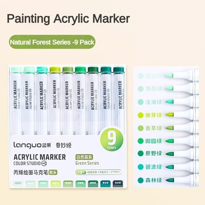 9/81 värvid akrüülmarker kivimaalimise komplekt lastele lastele kivivärvi pliiatsi komplekt keraamiline klaas puit meisterdamine käsitöö kunstitarbed