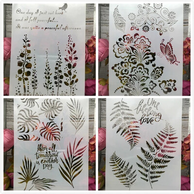 4 tk/partii A4 Pariisi templid DIY kihistusšabloonid seinamaaling väljalõigete albumi värvimine reljeefalbum Dekoratiivne paberkaardi mall