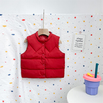 Băieți Fete Vest Vestă Copii Toamnă Vestă caldă Copii Iarnă Casual Trend Jachete Nou Bebeluș Guler Suport Îmbrăcăminte de modă