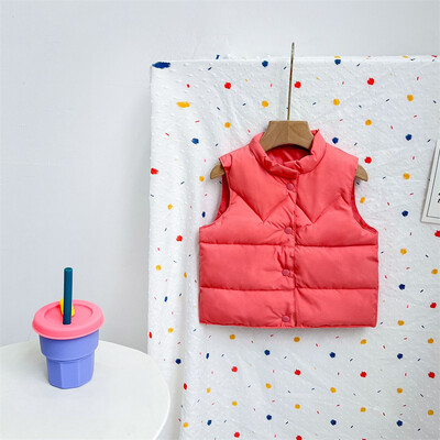 Băieți Fete Vest Vestă Copii Toamnă Vestă caldă Copii Iarnă Casual Trend Jachete Nou Bebeluș Guler Suport Îmbrăcăminte de modă