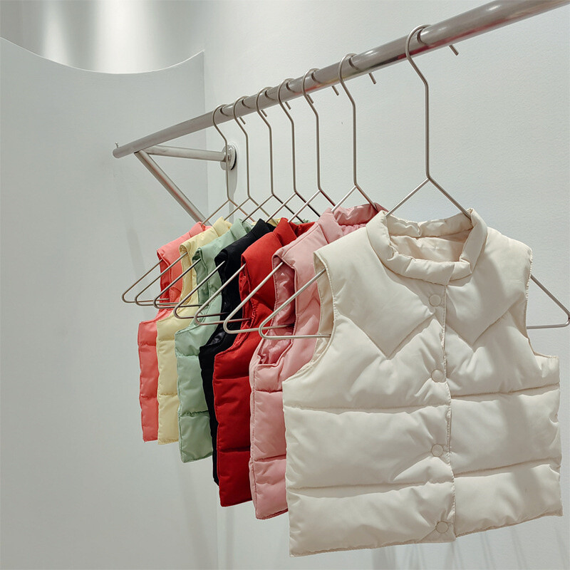 Băieți Fete Vest Vestă Copii Toamnă Vestă caldă Copii Iarnă Casual Trend Jachete Nou Bebeluș Guler Suport Îmbrăcăminte de modă