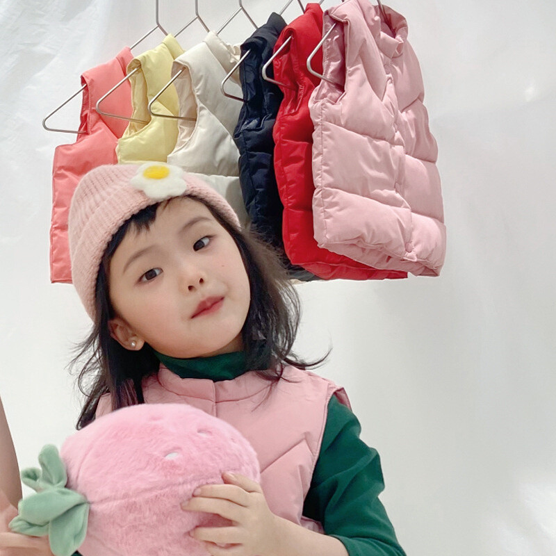 Băieți Fete Vest Vestă Copii Toamnă Vestă caldă Copii Iarnă Casual Trend Jachete Nou Bebeluș Guler Suport Îmbrăcăminte de modă