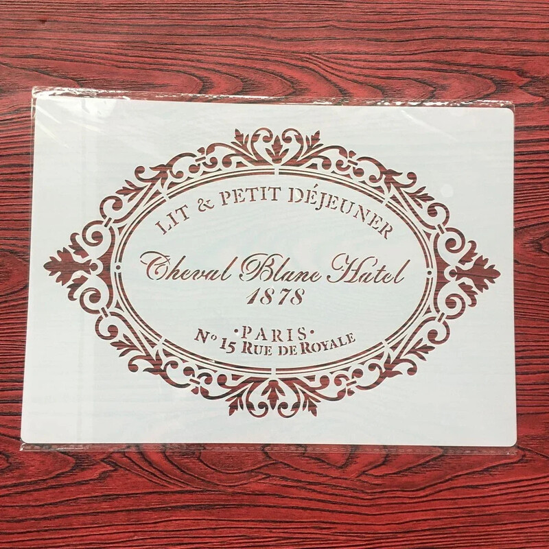 4 kom / set A4 šablone Slikanje Bojanje Reljefni spomenar Album Ukrasni predložak za zidove šablone slova mandala